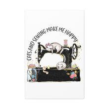 Cats and Sewing - Canvas Gallery Wraps