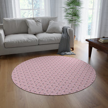 Sewing Elements Pink Round Rug