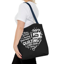 Quilting Word Cloud Tote Bag