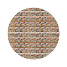 Watercolor Sewing Supplies 2 Round Rug