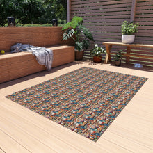 Watercolor Sewing Supplies 3 Outdoor Rug