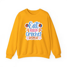 Eat Sleep Crochet Repeat Unisex Heavy Blend™ Crewneck Sweatshirt