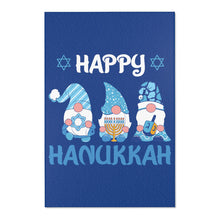 Happy Hanukkah Gnomes Area Rugs - Blue