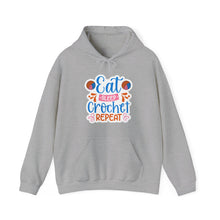Eat Sleep Crochet Repeat Unisex Heavy Blend™ Hooded Sweatshirt