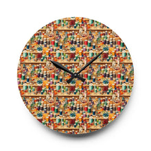 Watercolor Sewing Supplies 10 Acrylic Wall Clock
