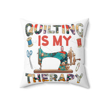 Quilting Therapy Spun Polyester Square Pillow
