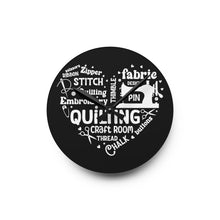 Quilting Word Cloud Acrylic Wall Clock