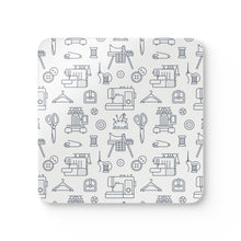 Outlined Sewing Elements Corkwood Coaster Set