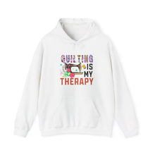 Floral Quilting is My Therapy Unisex Heavy Blend™ Hooded Sweatshirt