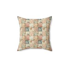 Vintage Patchwork Pattern 1 Spun Polyester Square Pillow