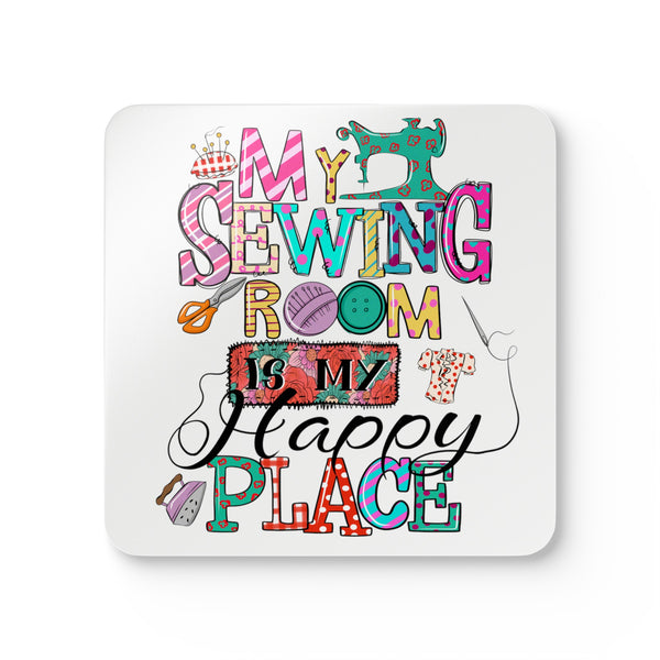 My Sewing Room Corkwood Coaster Set