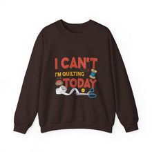 I Can't I'm Quilting Unisex Heavy Blend™ Crewneck Sweatshirt