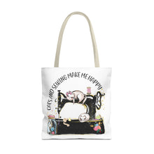 Cats and Sewing Tote Bag