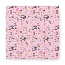 Sewing Elements Pink - Canvas Gallery Wraps