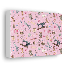 Sewing Elements Pink - Canvas Gallery Wraps