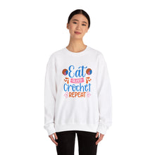 Eat Sleep Crochet Repeat Unisex Heavy Blend™ Crewneck Sweatshirt