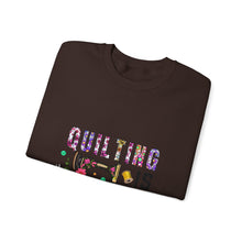 Floral Quilting is My Therapy Unisex Heavy Blend™ Crewneck Sweatshirt