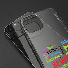 Colorful Sewing Word Cloud - Clear Cases