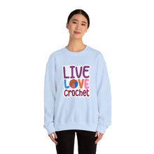 Live Love Crochet Unisex Heavy Blend™ Crewneck Sweatshirt