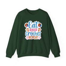 Eat Sleep Crochet Repeat Unisex Heavy Blend™ Crewneck Sweatshirt