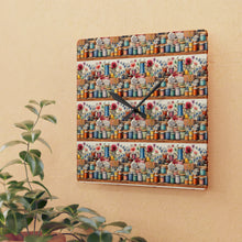 Watercolor Sewing Supplies 2 Acrylic Wall Clock