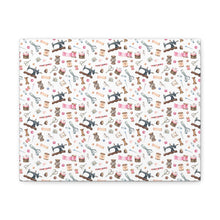 Sewing Elements White - Canvas Gallery Wraps