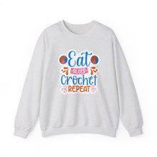 Eat Sleep Crochet Repeat Unisex Heavy Blend™ Crewneck Sweatshirt