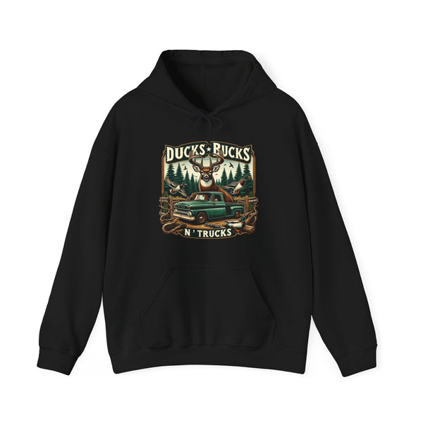 Ducks, Bucks, N" Trucks Hooded Sweatshirt