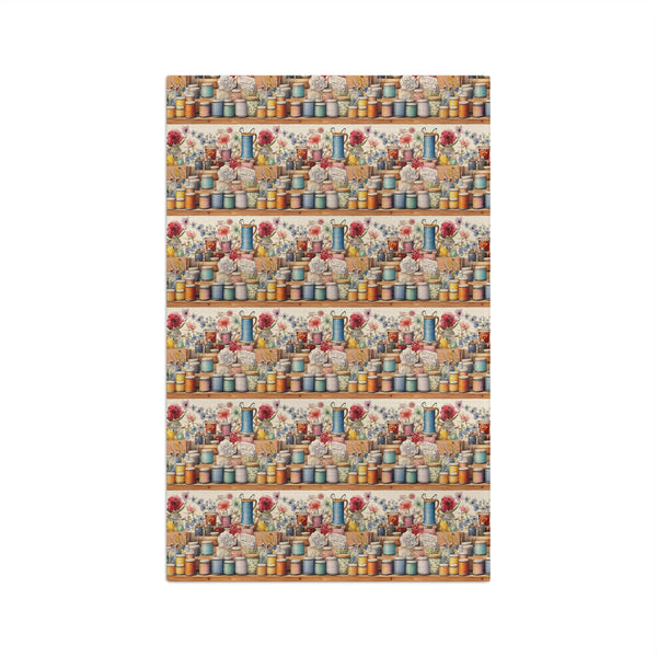 Watercolor Sewing Supplies 2 Microfiber Tea Towel