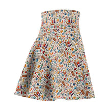 Watercolor Sewing Supplies 1 Skater Skirt