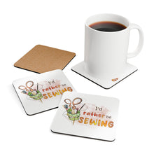 I'd Rather Be Sewing Corkwood Coaster Set