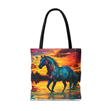 Colorful Modern Horse Tote Bag