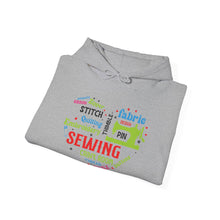 Colorful Sewing Word Cloud Unisex Heavy Blend™ Hooded Sweatshirt