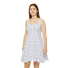 Outlined Sewing Elements Skater Dress