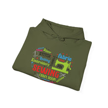 Colorful Sewing Word Cloud Unisex Heavy Blend™ Hooded Sweatshirt