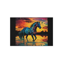 Colorful Modern Horse Outdoor Rug