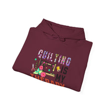 Floral Quilting is My Therapy Unisex Heavy Blend™ Hooded Sweatshirt
