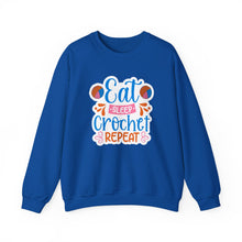 Eat Sleep Crochet Repeat Unisex Heavy Blend™ Crewneck Sweatshirt