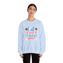 Eat Sleep Crochet Repeat Unisex Heavy Blend™ Crewneck Sweatshirt