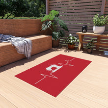Vintage Sewing Machine Outdoor Rug - White