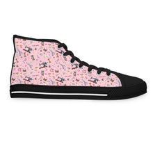 Sewing Elements Pink Women's High Top Sneakers