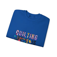 Floral Quilting is My Therapy Unisex Heavy Blend™ Crewneck Sweatshirt