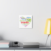 Colorful Sewing Word Cloud - Canvas Gallery Wraps