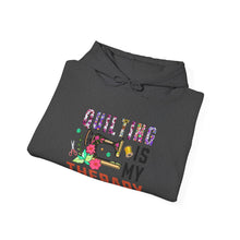 Floral Quilting is My Therapy Unisex Heavy Blend™ Hooded Sweatshirt