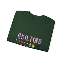 Floral Quilting is My Therapy Unisex Heavy Blend™ Crewneck Sweatshirt