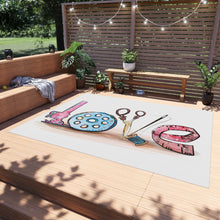 Sewing Love Outdoor Rug