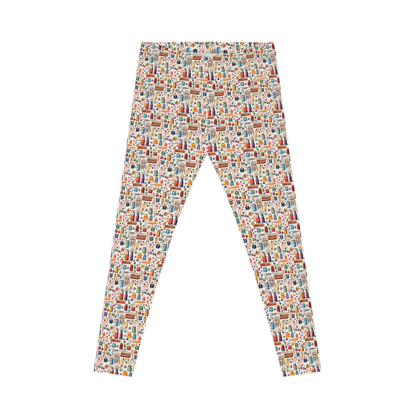 Watercolor Sewing Supplies 1 Casual Leggings