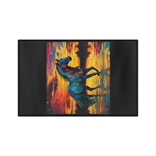 Colorful Modern Horse Microfiber Tea Towel - Black