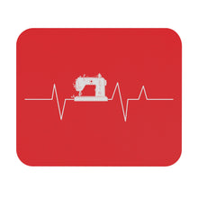 Sewing Machine Heart Beat Mouse Pad (Rectangle)