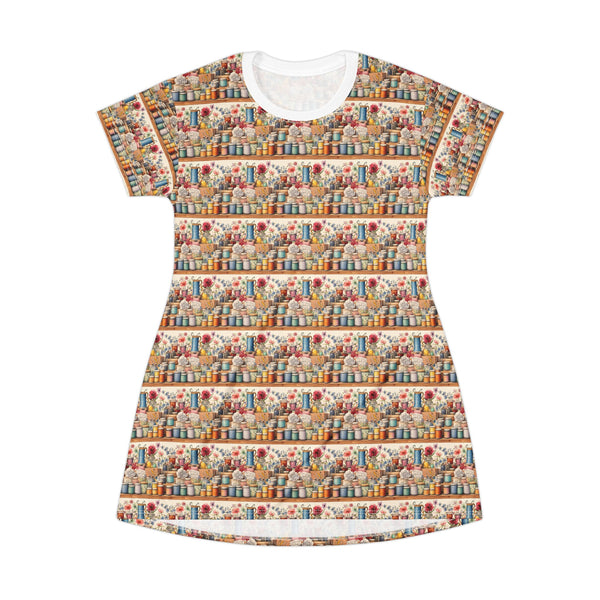 Watercolor Sewing Supplies 2 T-Shirt Dress